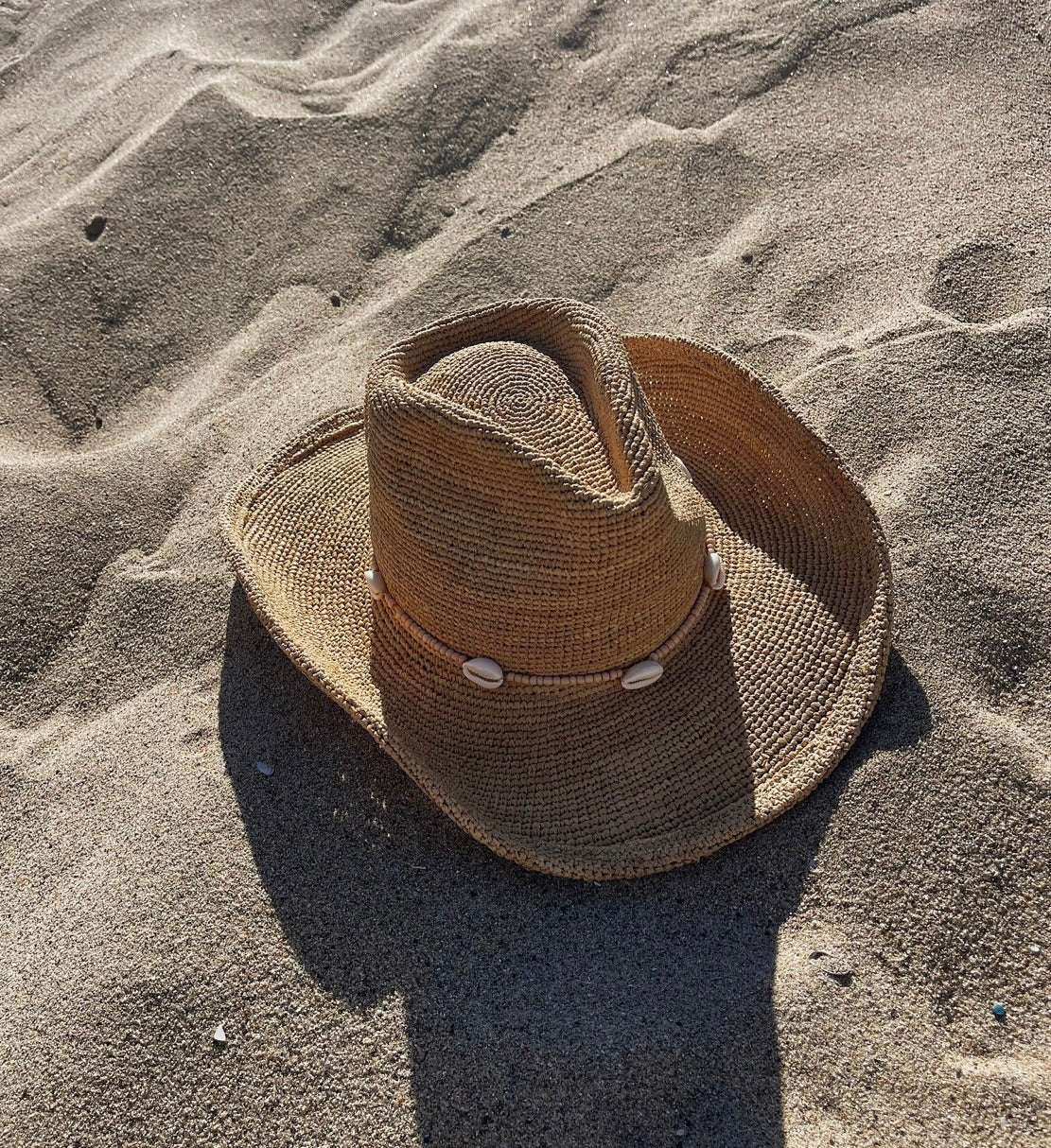 Lightweight Rebound-Form Raffia Crochet Sun Hat for Resort Wear