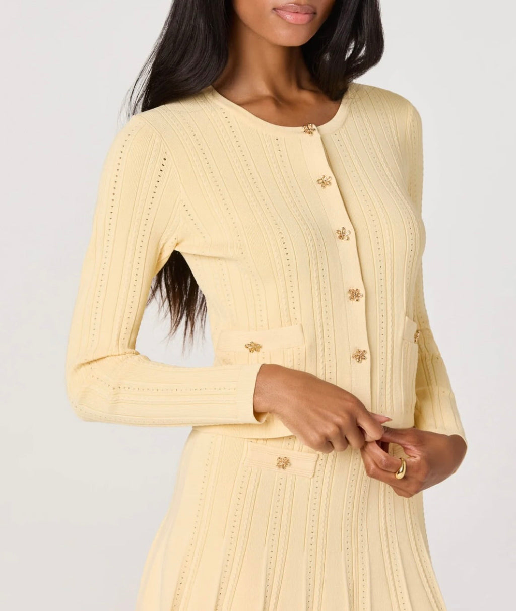 Butter Pointelle Cardigan