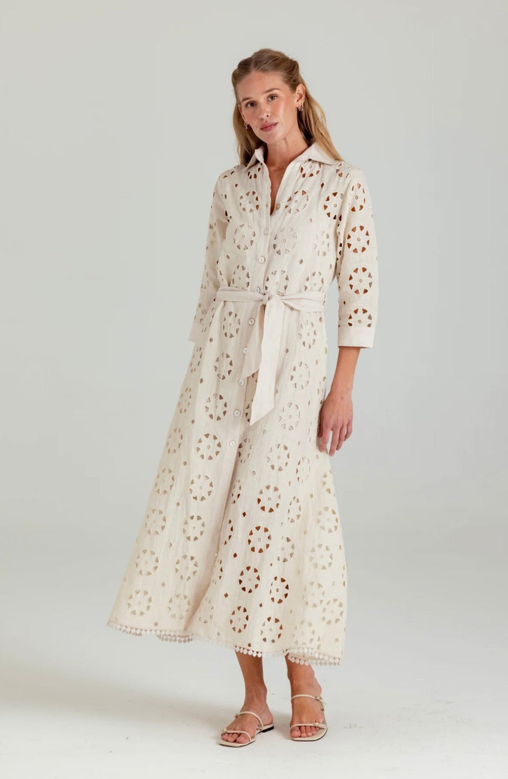 Moonbeam Linen Shirt Dress