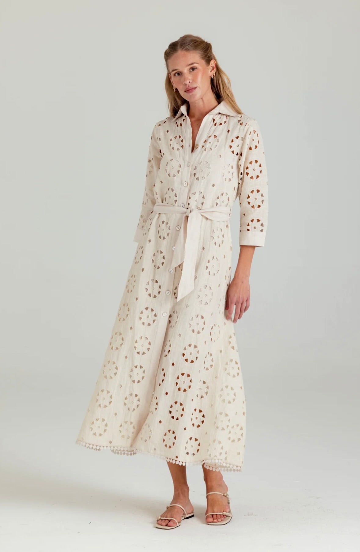 Moonbeam Linen Shirt Dress
