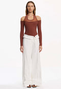 Fisherman-Style Foldover Waist Trousers