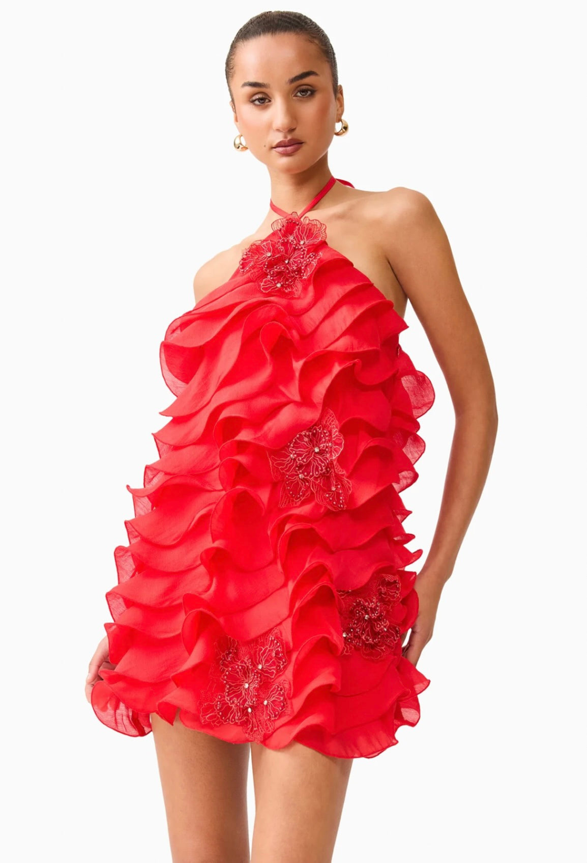 Vermilion Halter Mini