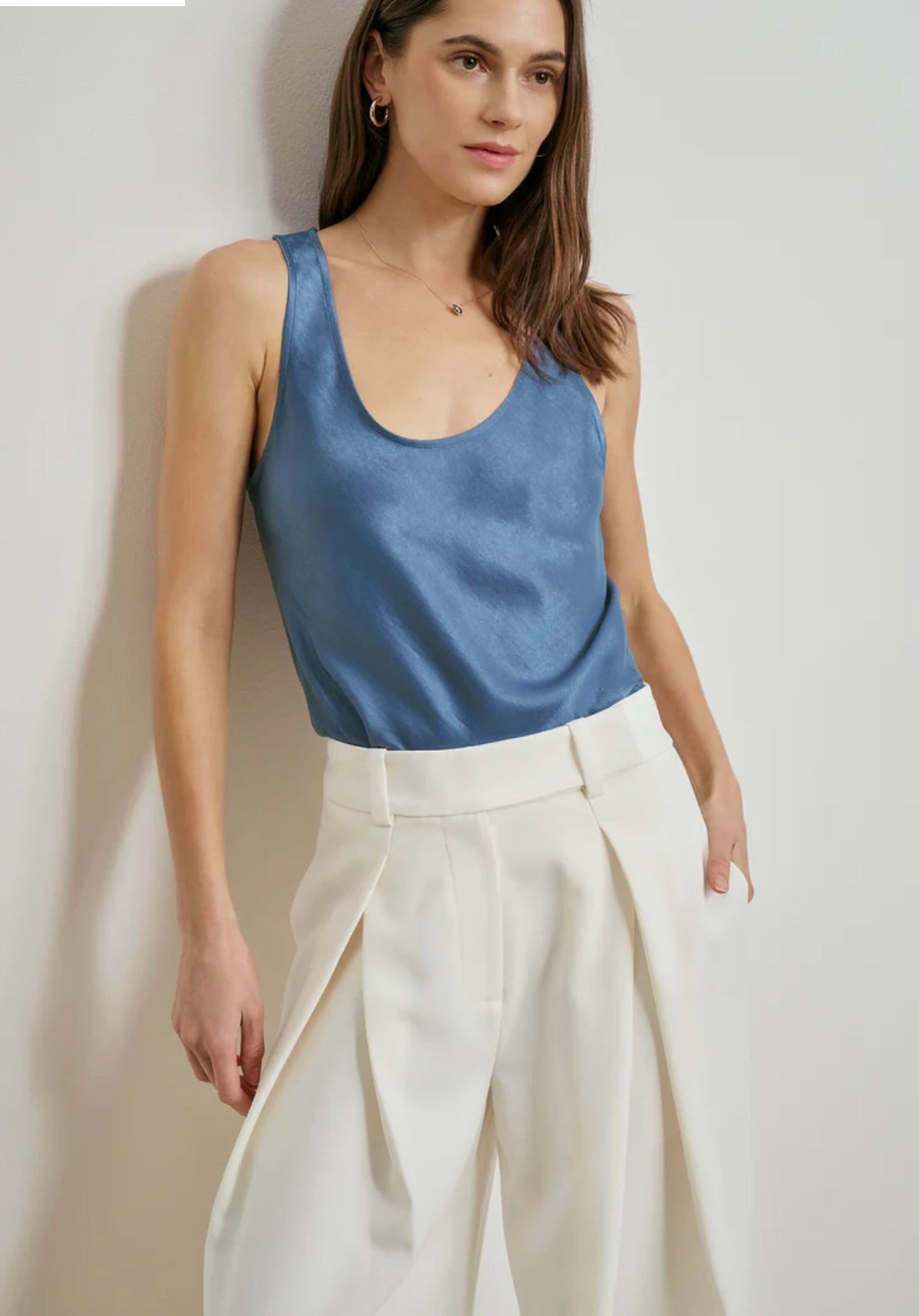 ‌River Blue U-Neck Tank