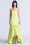 Strapless Sculpted Bodice Tiered Dress