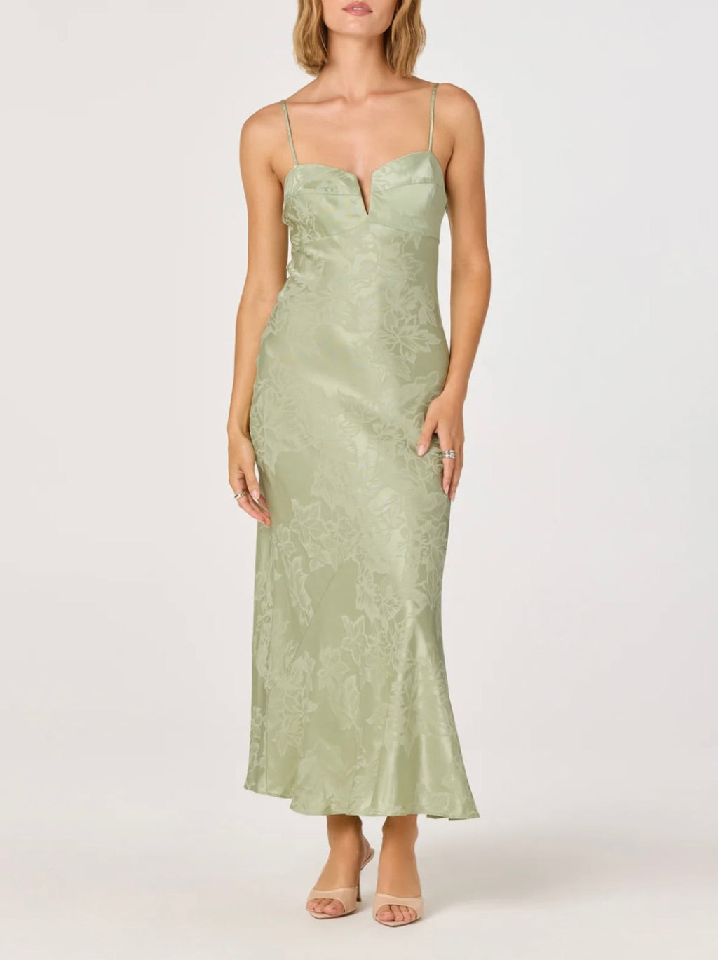 Sage Sweetheart Jacquard