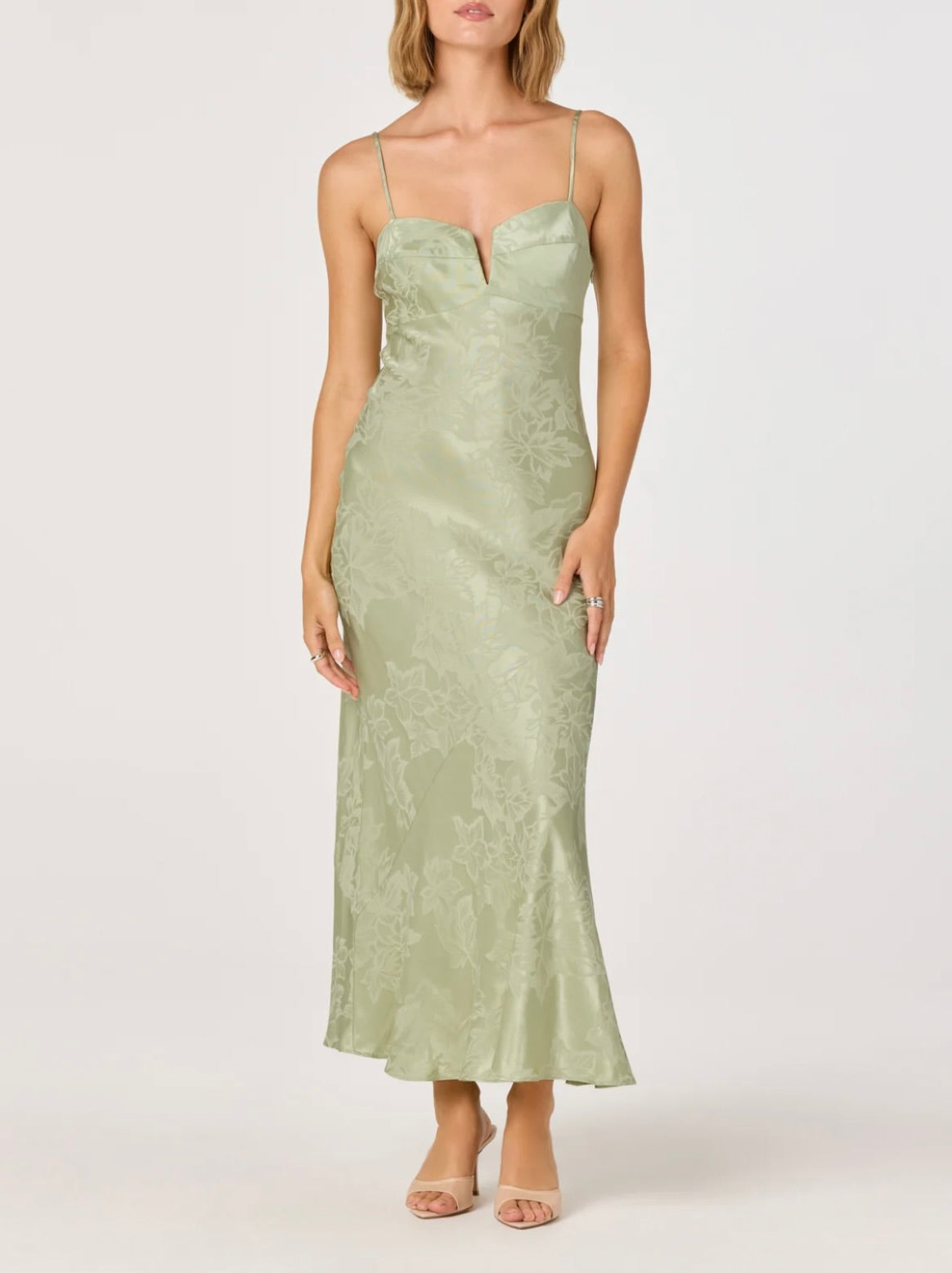 Sage Sweetheart Jacquard