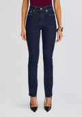 High-Rise Front-Button & Front-Zip Skinny Denim