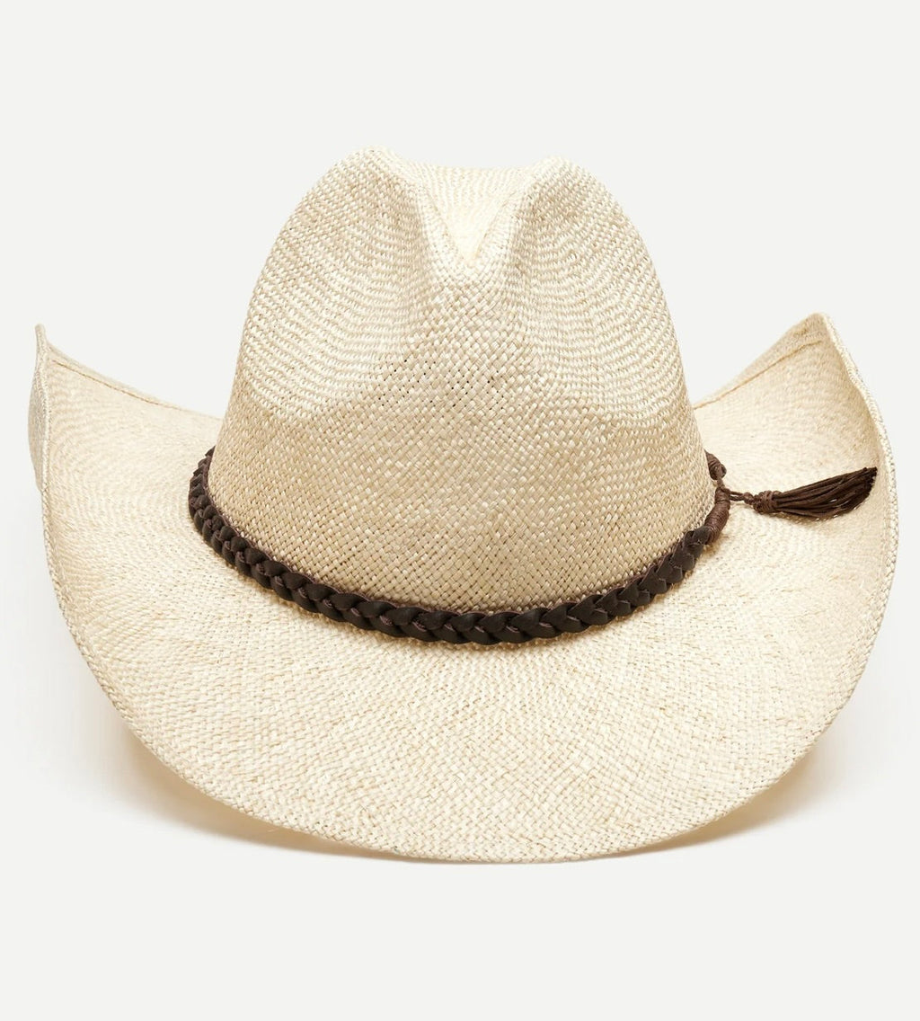 Velcro-Adjustable Wide-Brim Sisal Hat