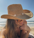 Lightweight Rebound-Form Raffia Crochet Sun Hat for Resort Wear