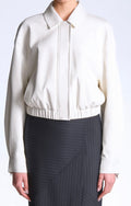Elasticated Hem Classic Collar