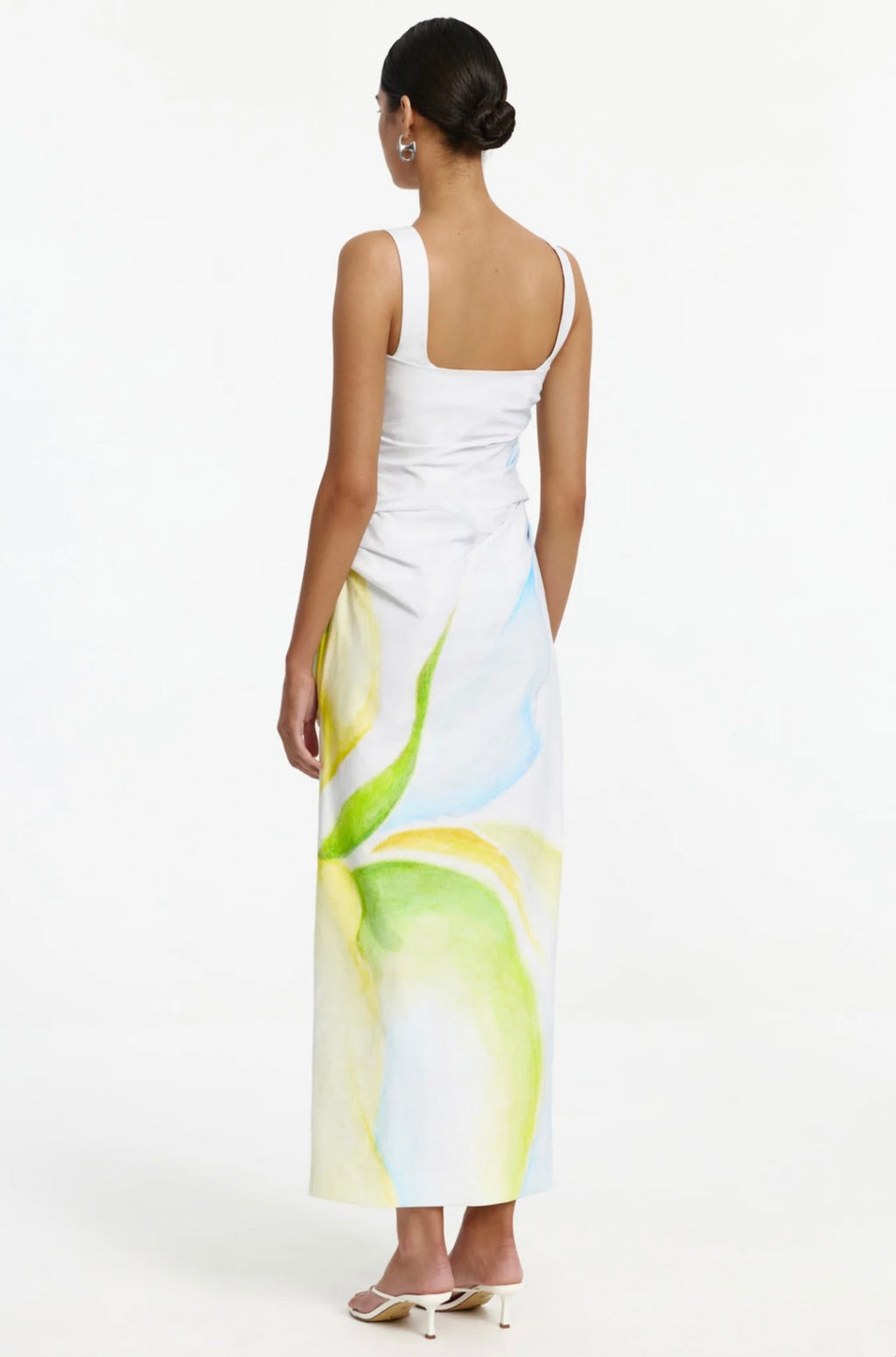 Square Strap Split Maxi