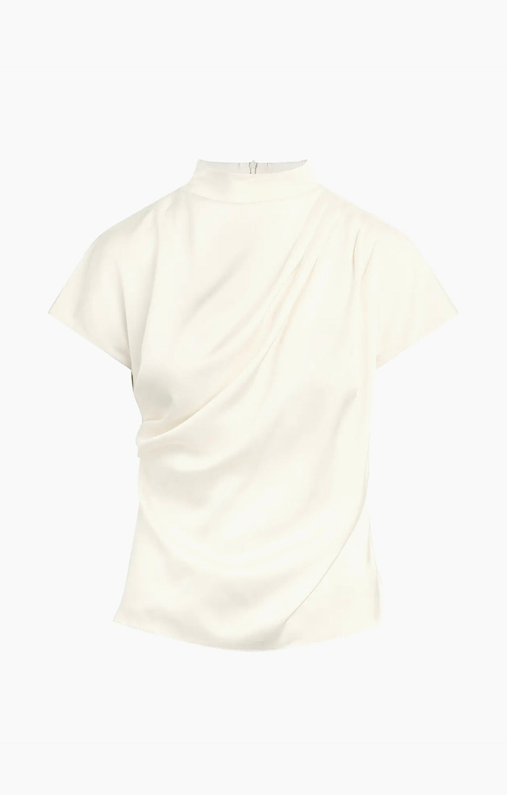 Ivory Viscose Drape Top