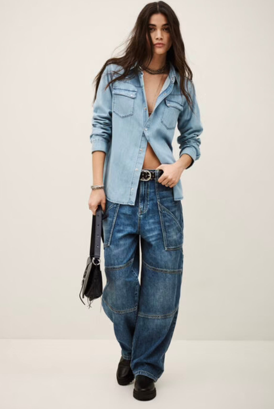 Cloud-Soft Light Blue Denim Button-Down