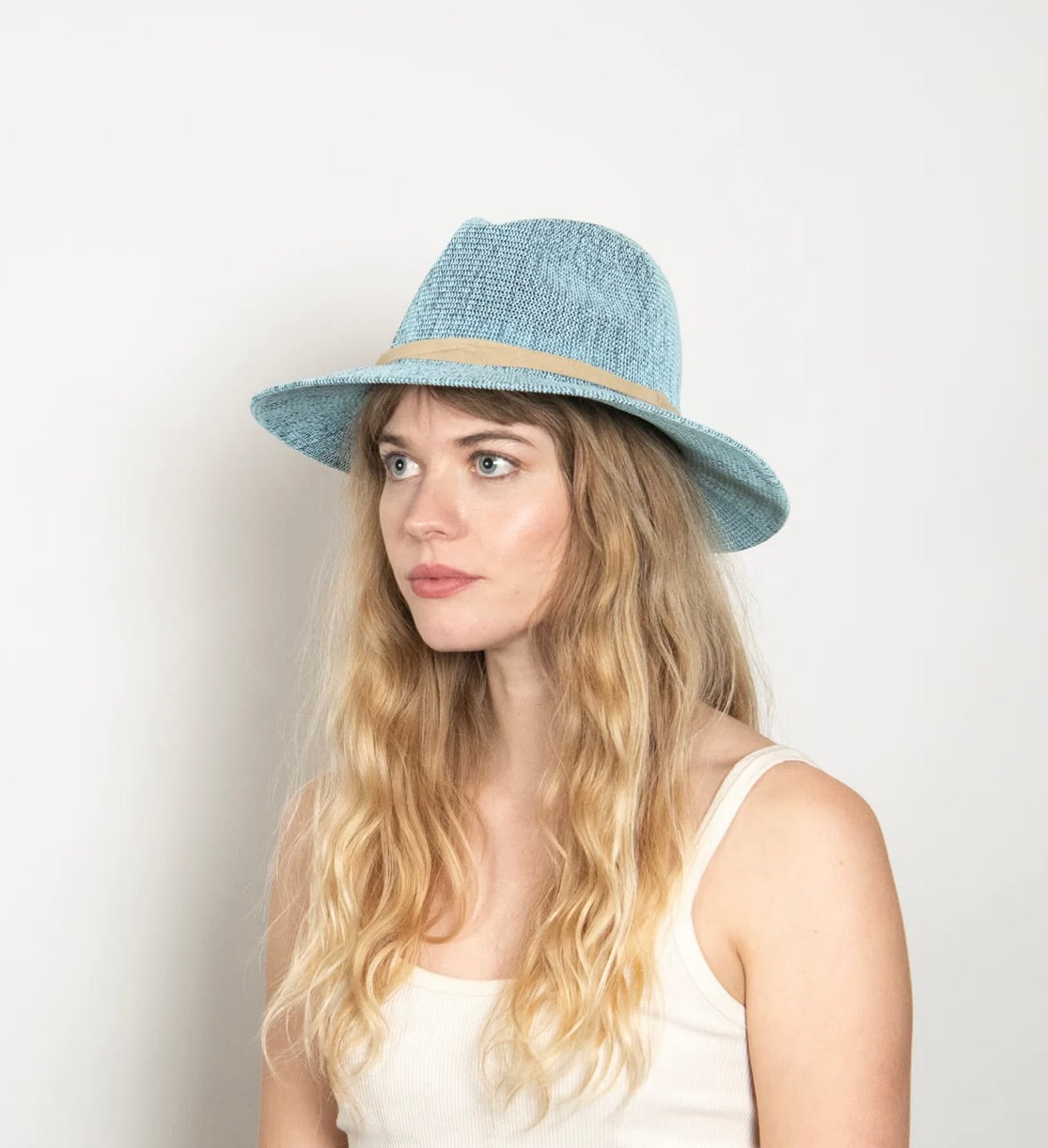 Open-Weave Lightweight Vacation Hat with Velcro Adjuster