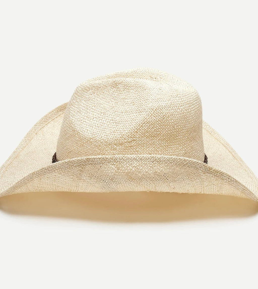 Velcro-Adjustable Wide-Brim Sisal Hat