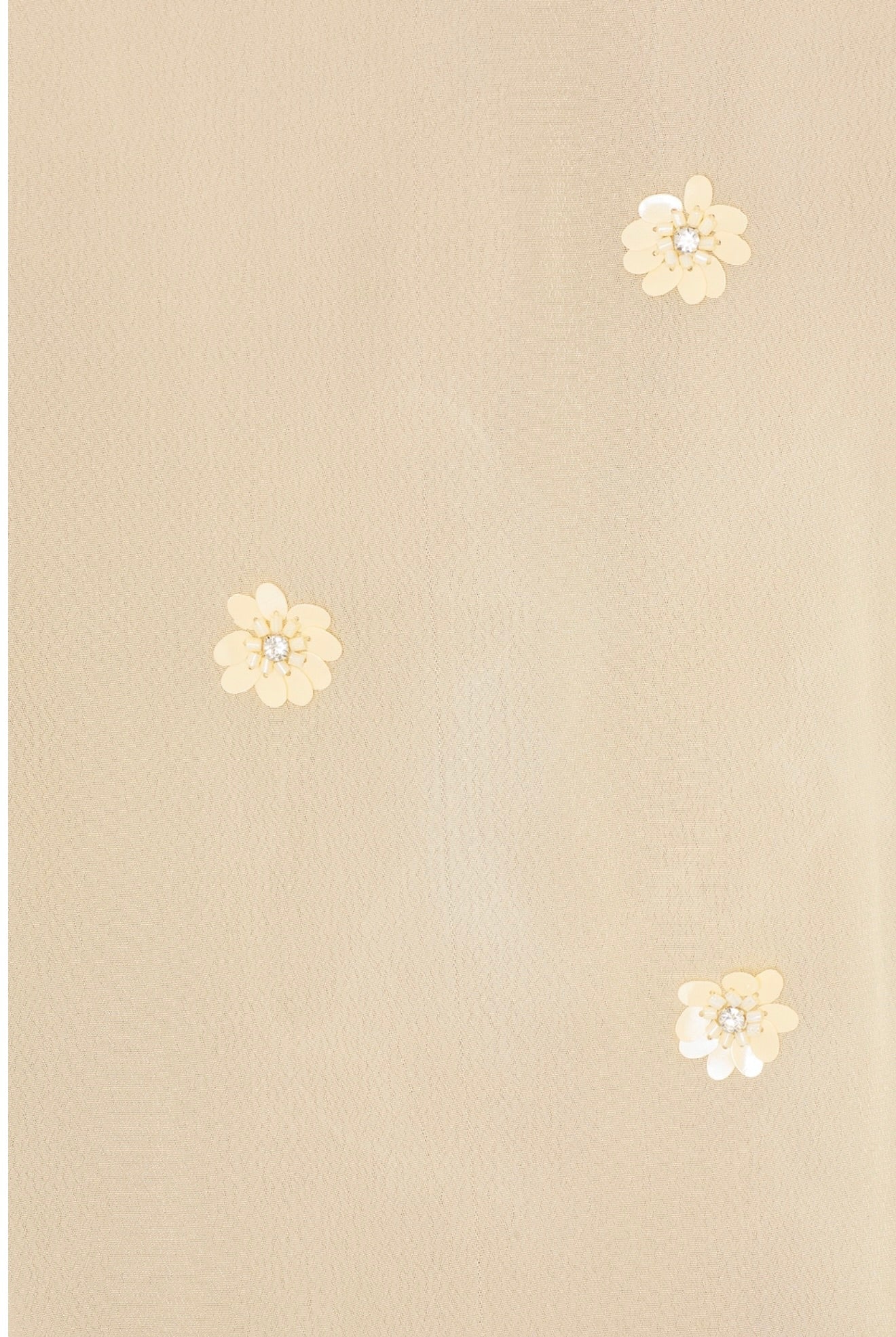 Pastel Yellow Sequin Sateen Dress