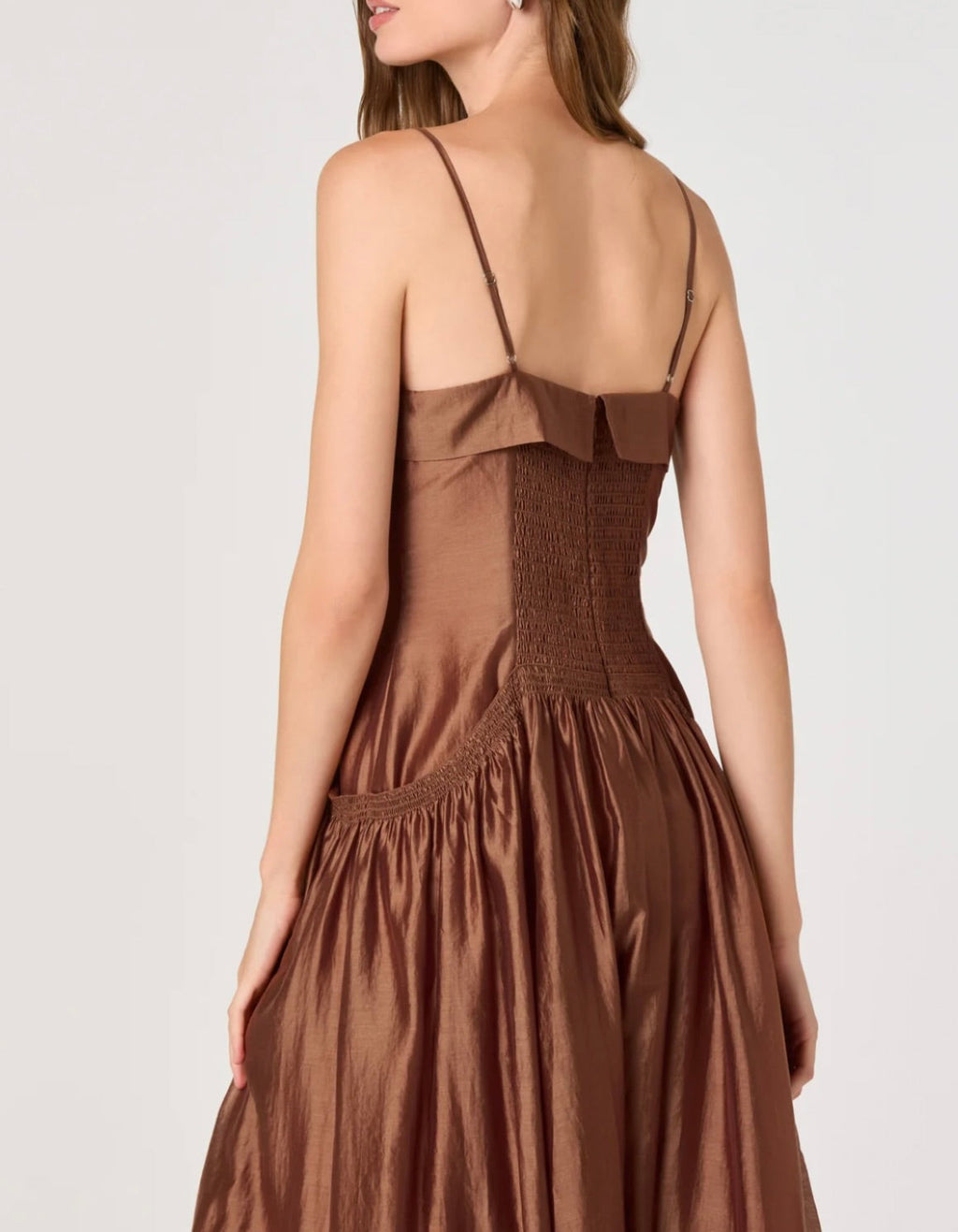 Spice Brown Fold-Over Maxi