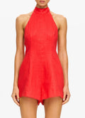 ‌Low-Back Lace-Trim One-Piece