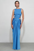 Dimensional Braided Sleeveless Maxi Dress