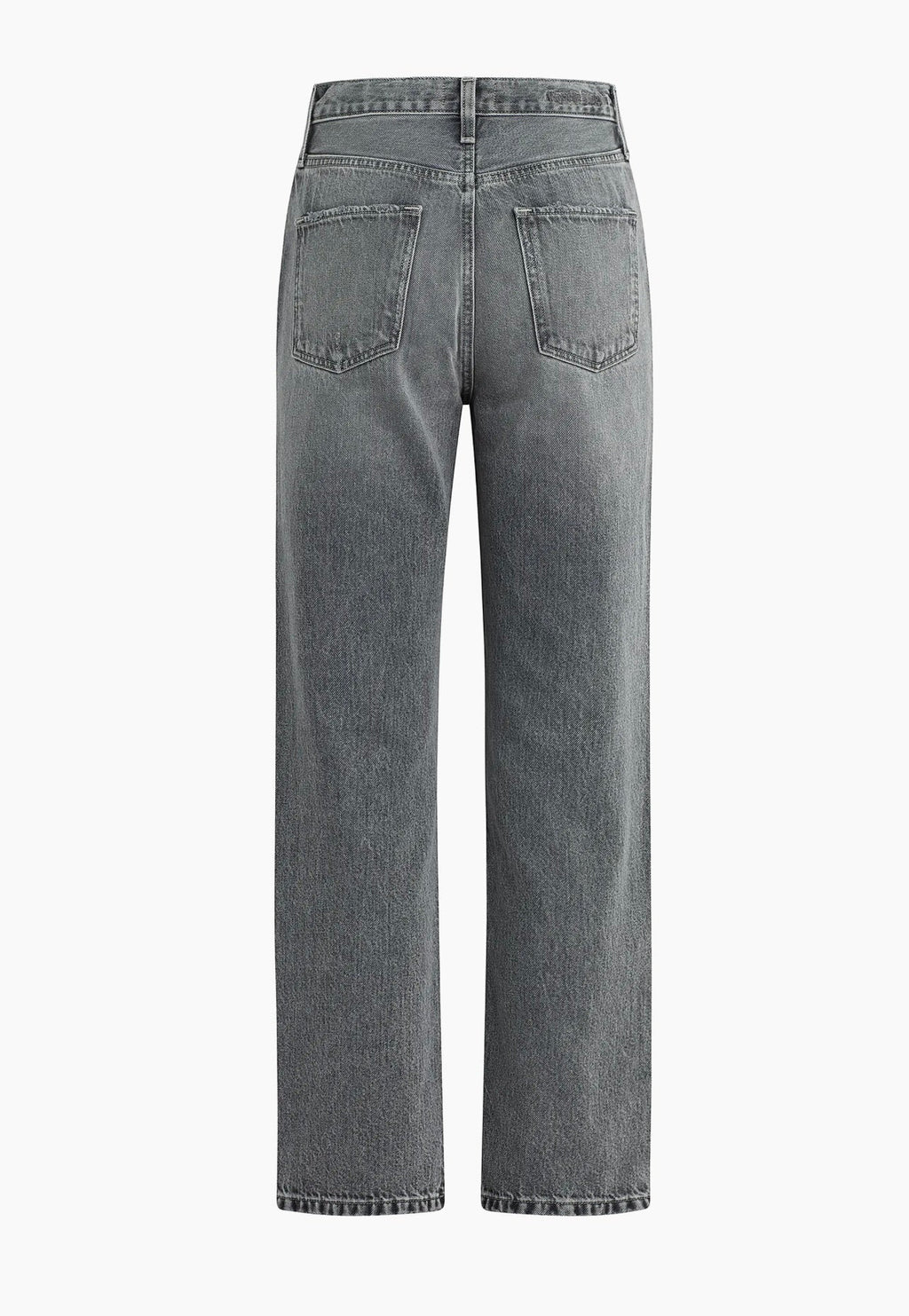 Slight Drop Crotch Medium Blue Casual Denim Pants
