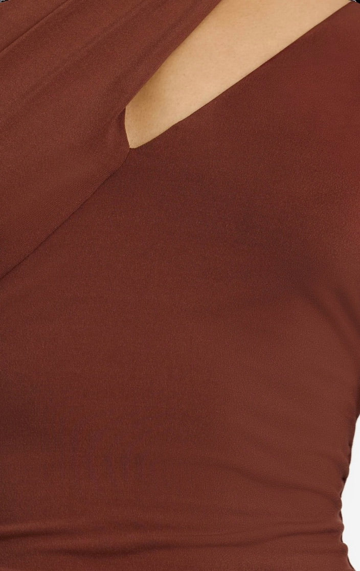 ‌Oak Asymmetric Knit Top