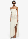 Buttercream Strapless Drape