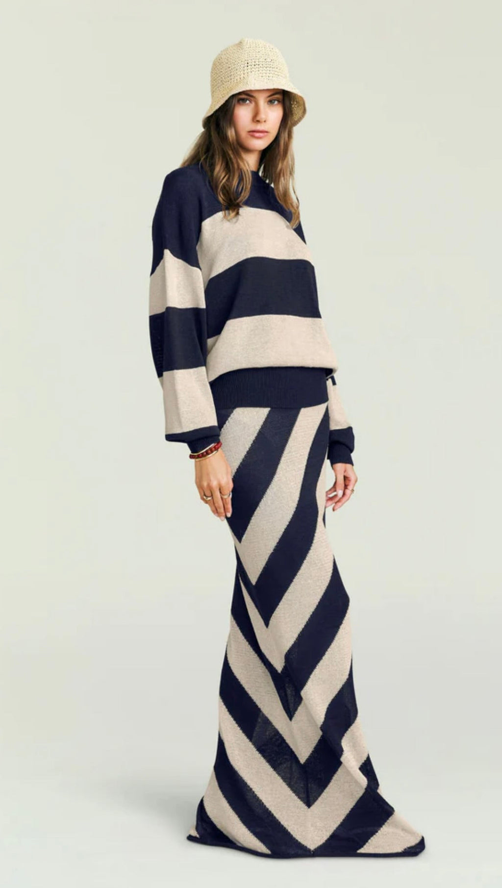 Eggshell Linen Blend Pullover