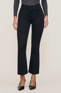Tonal Stitch High-Rise Straight Denim
