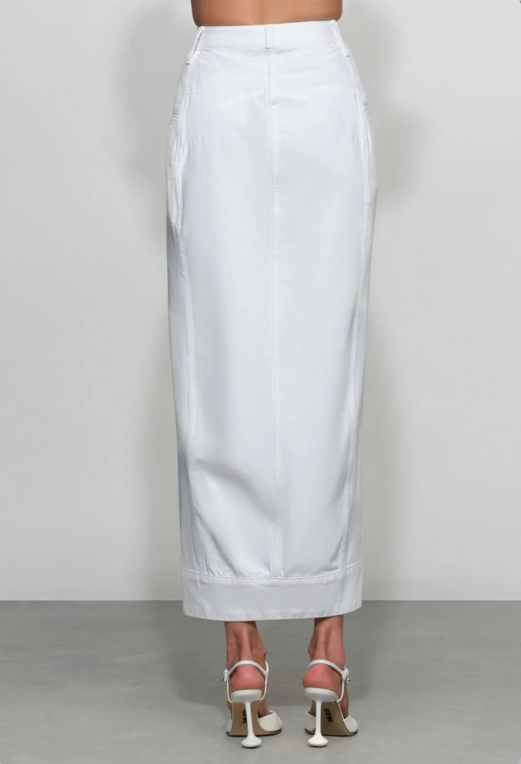 Mid-Rise Front-Slit Midi