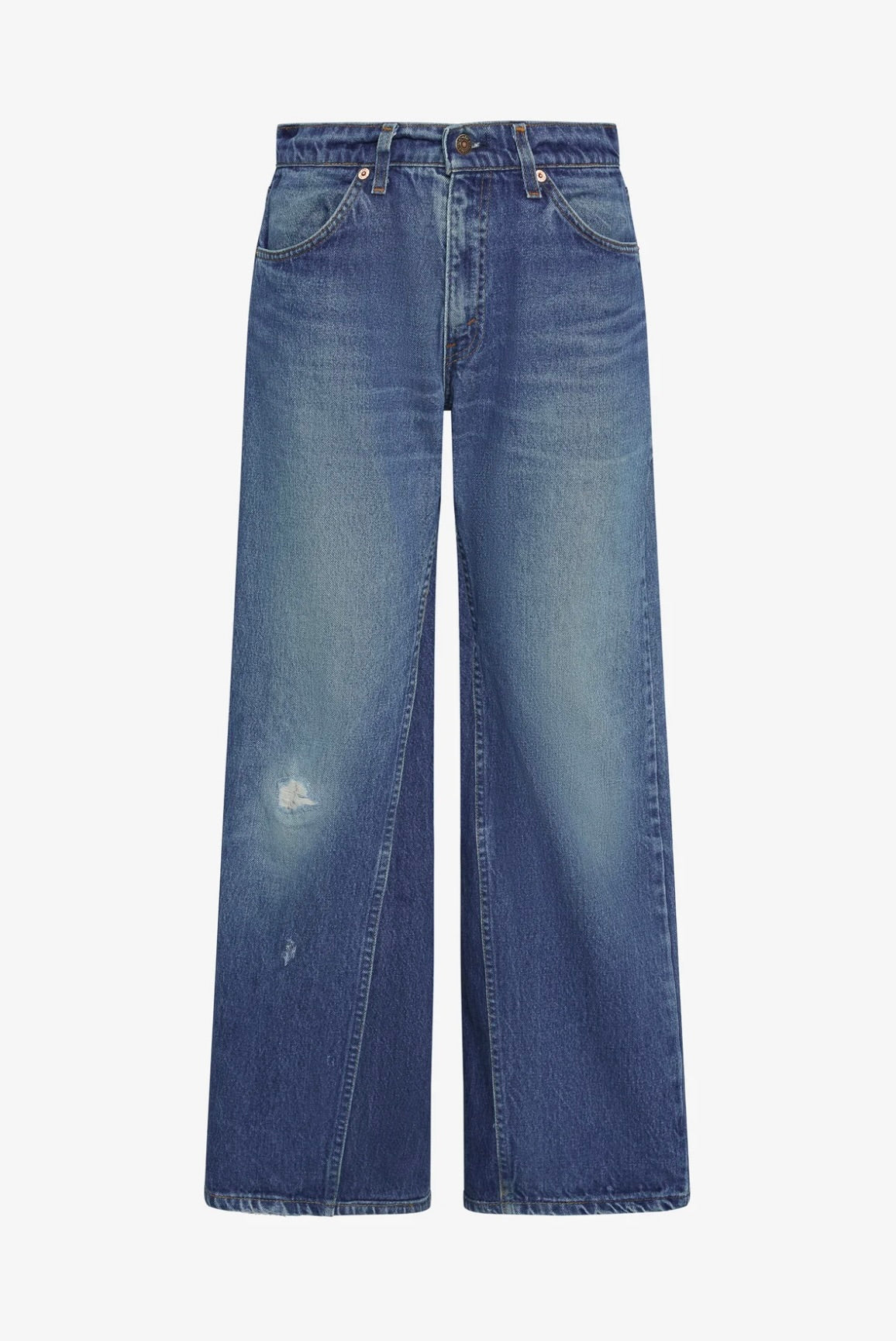 Medium Dark High-Rise Vintage Utility Jeans