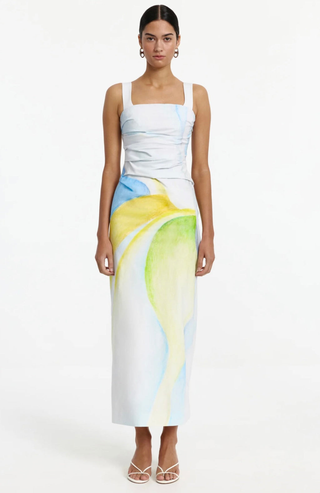 Square Strap Split Maxi