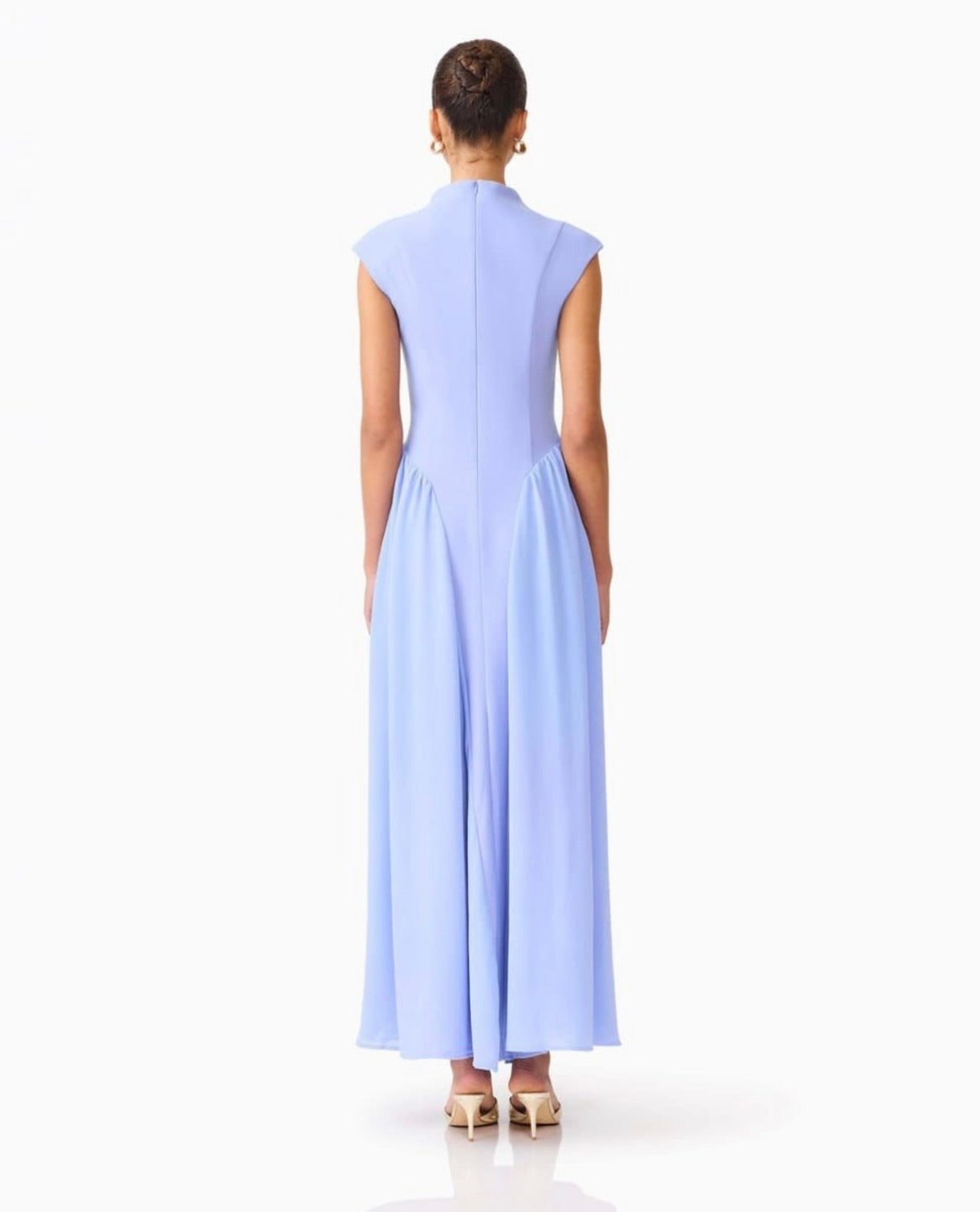 High Neck Fit-and-Flare