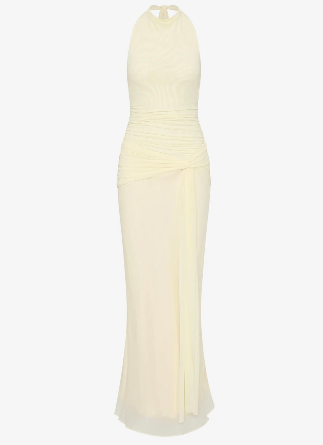 Low-Back Tie Georgette Gown