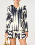‌Unlined Structured Blazer