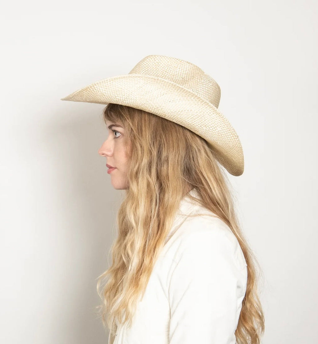 Velcro-Adjustable Wide-Brim Sisal Hat