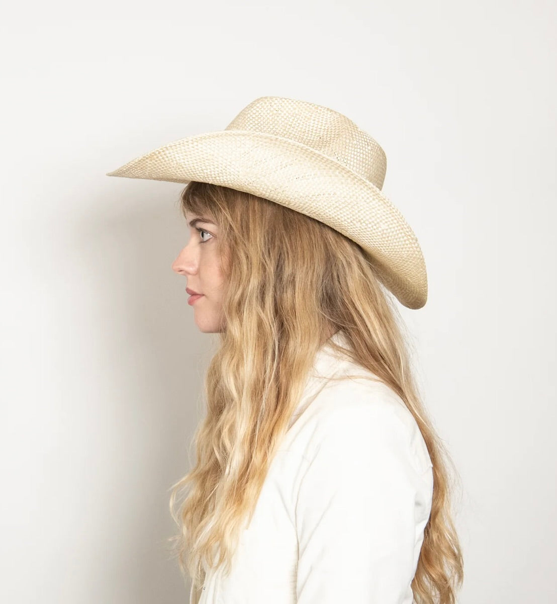 Velcro-Adjustable Wide-Brim Sisal Hat