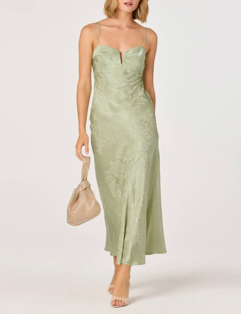 Sage Sweetheart Jacquard