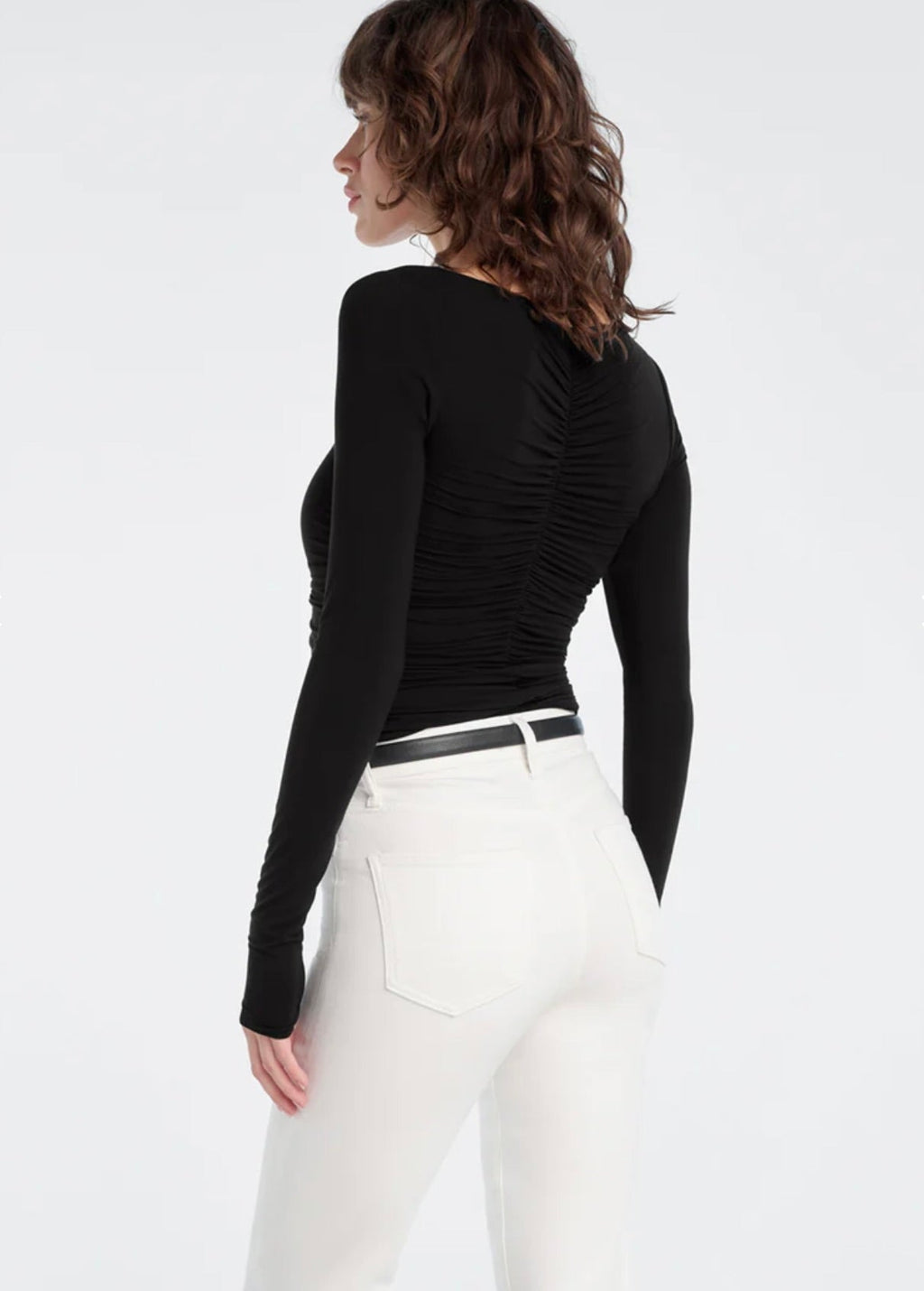 Black Ruched Tank