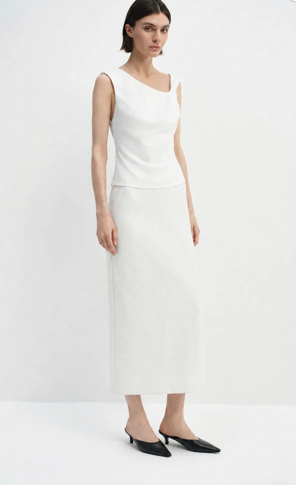 Cloud Twisted-Strap Fluid Top