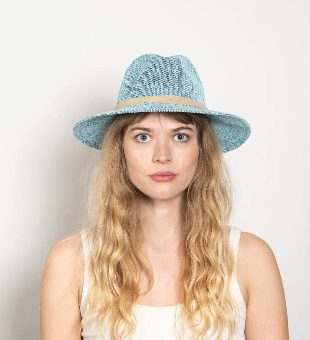 Open-Weave Lightweight Vacation Hat with Velcro Adjuster