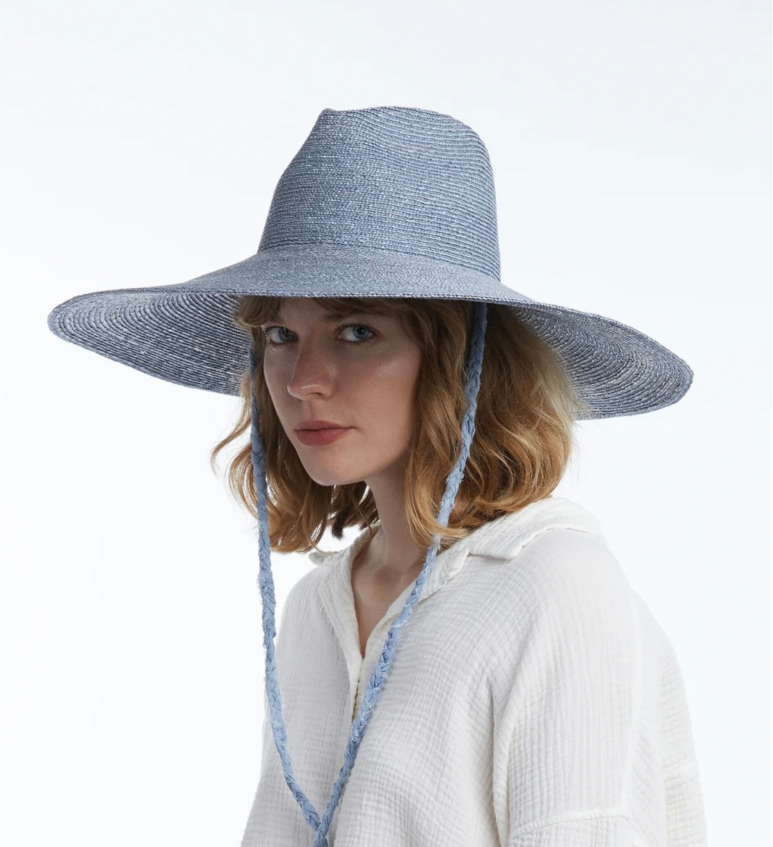 Braided Voile Cotton Stampede Strap Structured Hat