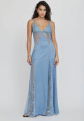 V-Neck Godet Lace