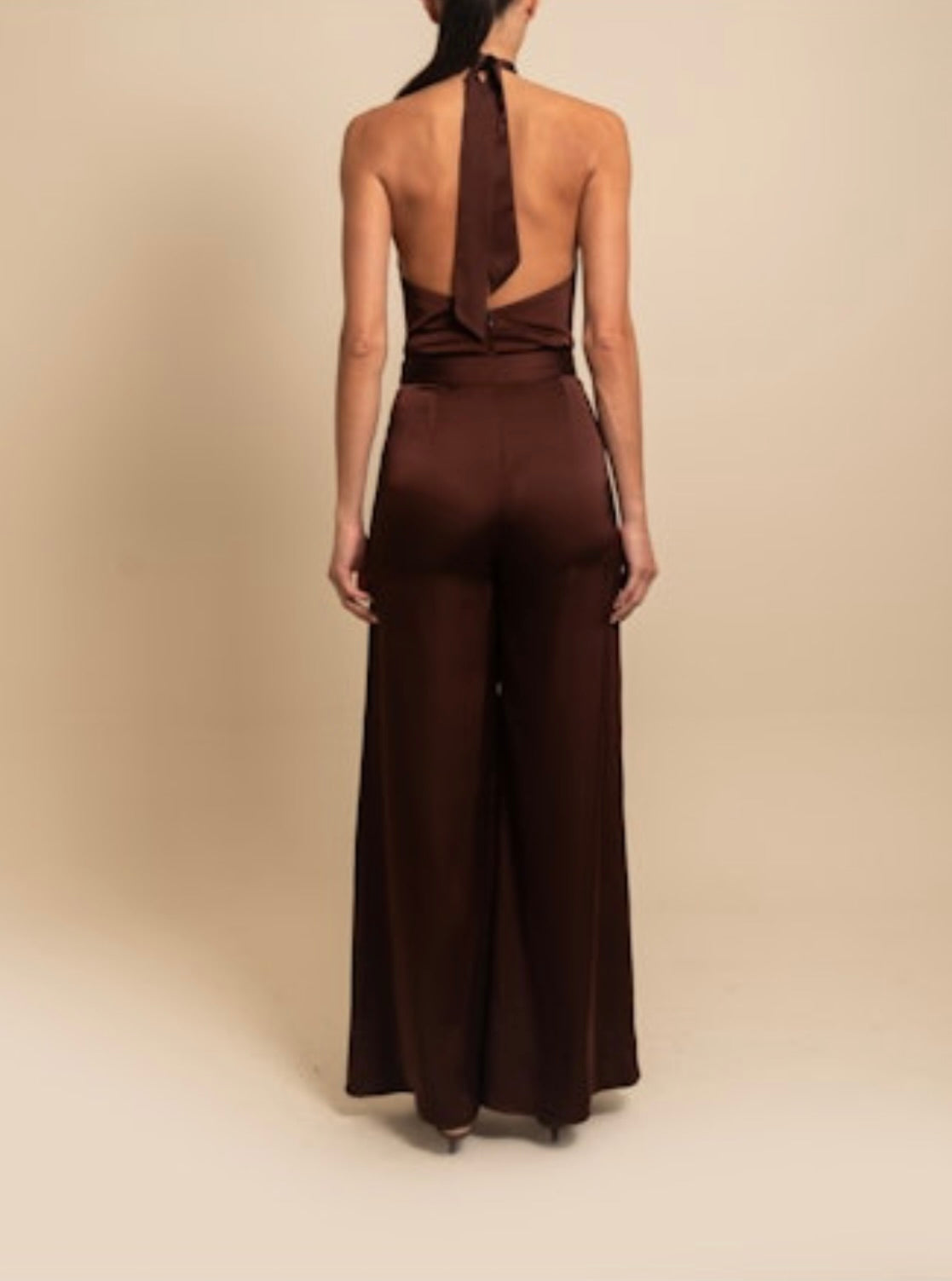Luxe Satin High-Rise Wide-Leg Pants
