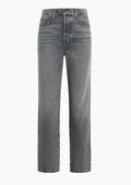 Slight Drop Crotch Medium Blue Casual Denim Pants
