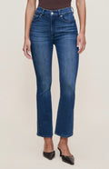 Raindrop Wash High-Rise Cropped Boot Denim