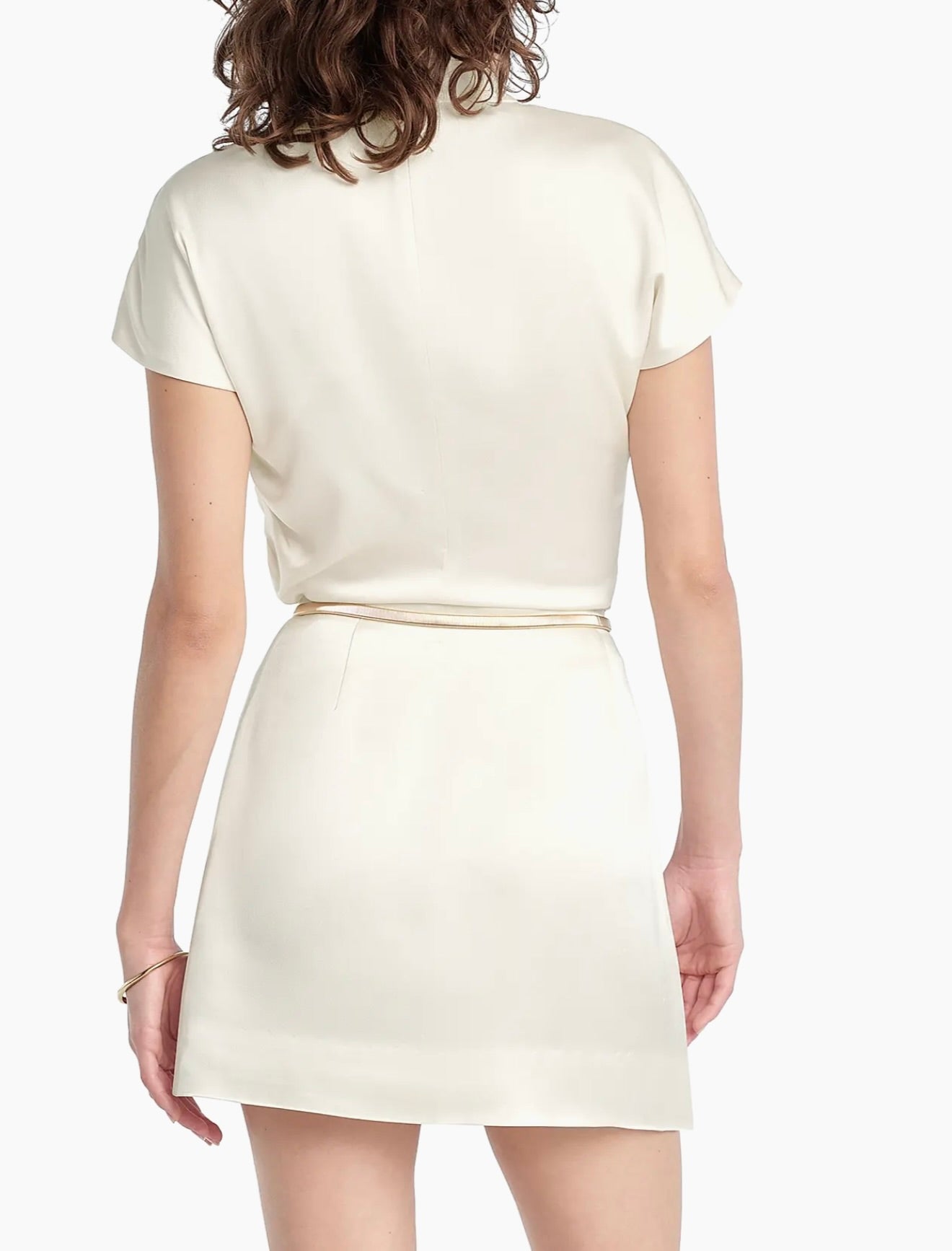Ivory Viscose Drape Top