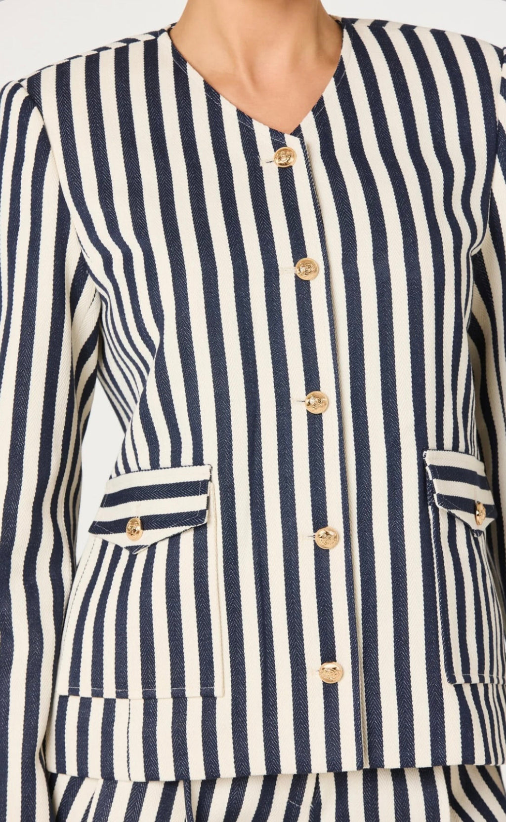 ‌Unlined Structured Blazer