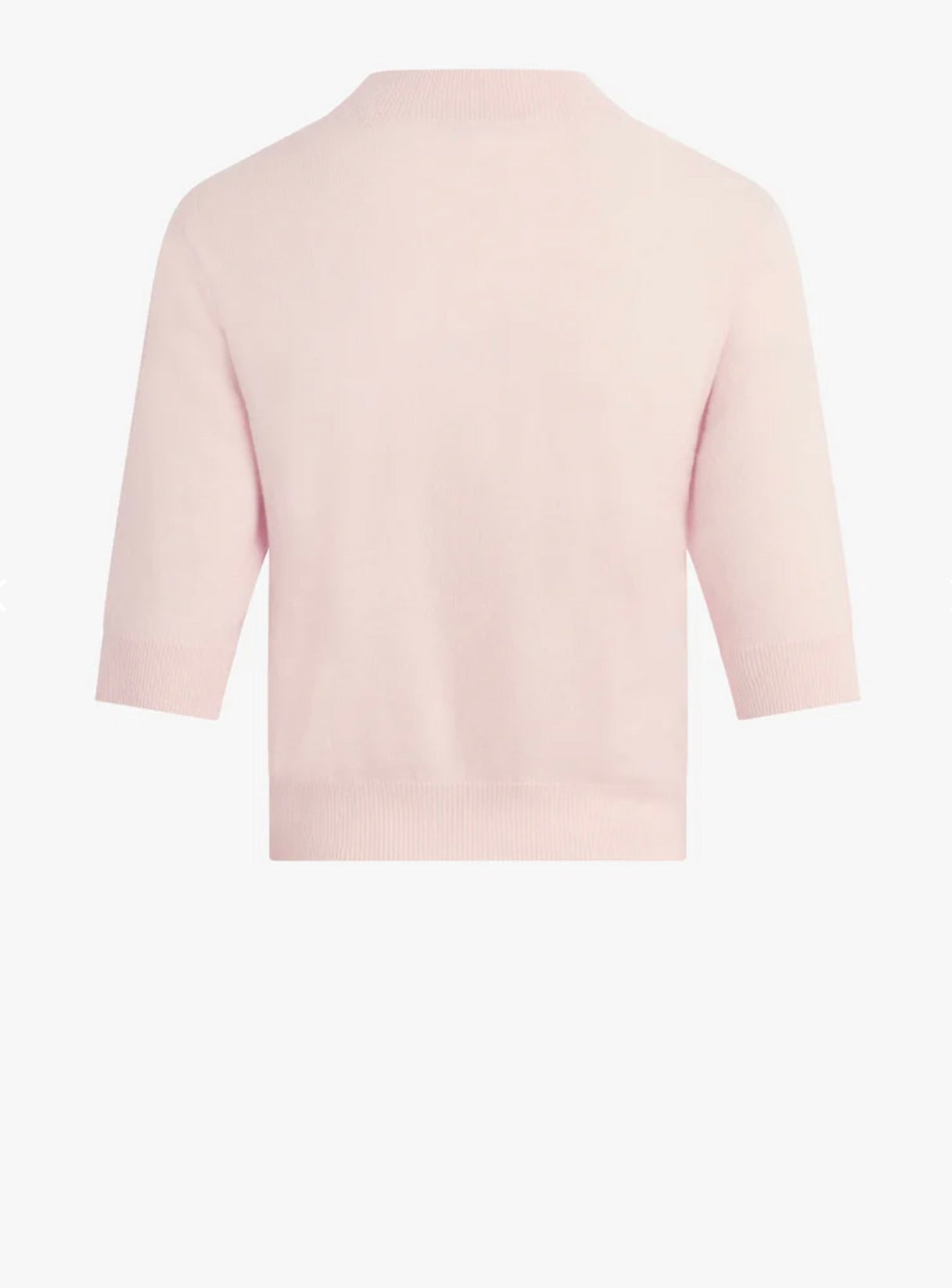 ‌Pale Pink Ribbed Pullover