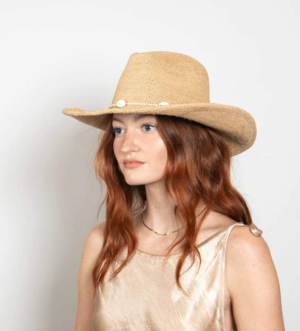 Lightweight Rebound-Form Raffia Crochet Sun Hat for Resort Wear